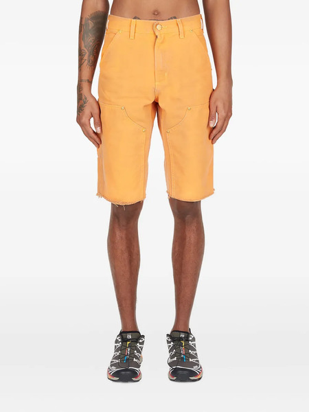  Notsonormal Washed Denim Shorts - Orange 