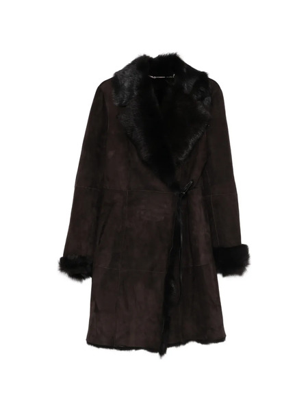  Nour Hammour Joni Shearling Coat - Brown 