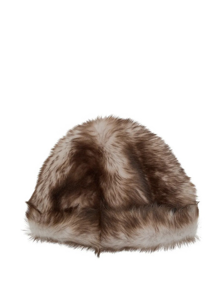  Nour Hammour Louve Shearling Hat - Brown 