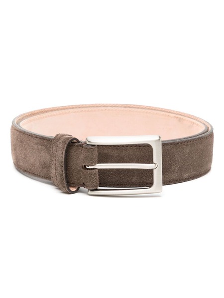  N.peal Buckled Suede Belt - Brown 
