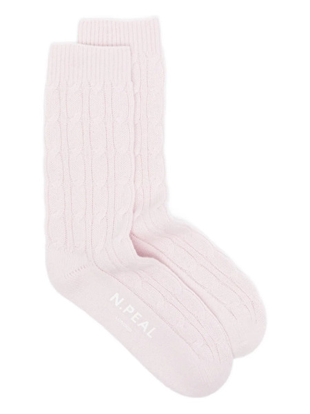  N.peal Cable House Sock - Pink 