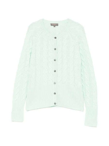  N.peal Cable Myla Cardigan - Green 