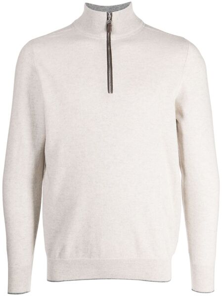  N.peal Carnaby Half-zip Jumper - Neutrals 