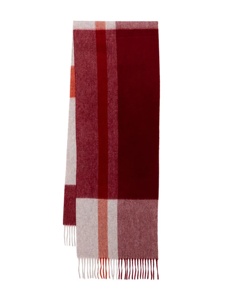  N.peal Cashmere Checked Scarf - Red 