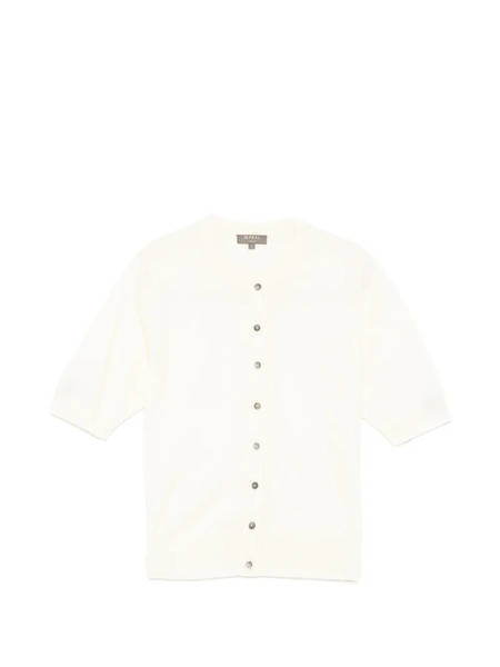  N.peal Cashmere Short-sleeves Cardigan - Neutrals 