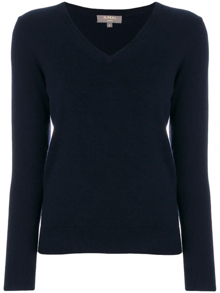  N.peal Cashmere V-neck Sweater - Blue 