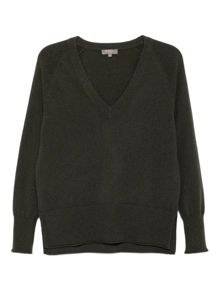 N.peal Cashmere V-neck Top - Green 