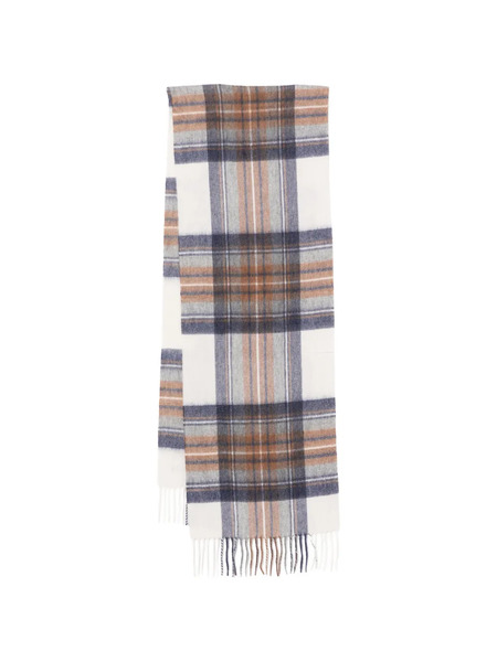  N.peal Check Cashmere Scarf - Neutrals 