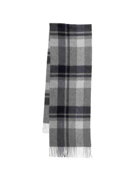 N.peal Checked Cashmere Scarf - Grey 