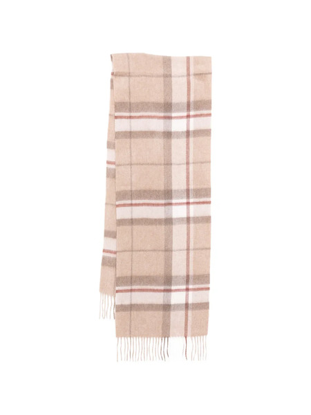  N.peal Checked Cashmere Scarf - Neutrals 