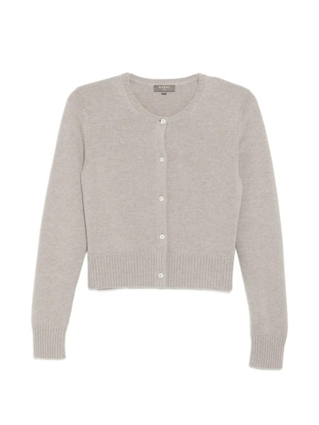  N.peal Chunky Crop Cardigan - Neutrals 