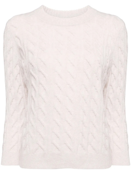  N.peal Emilia Cable Cashmere Jumper - Neutrals 