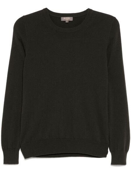  N.peal Evie Classic Round Neck Jumper - Green 