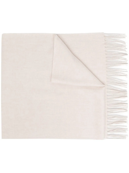  N.peal Fringe Trim Scarf - Neutrals 