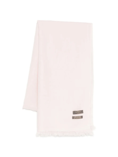  N.peal Fringed Pashmina Stole - Pink 
