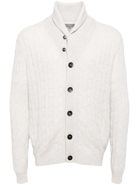  N.peal Garrick Cable-knit Cardigan - Neutrals 