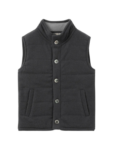  N.peal Kids Buttoned Mall Gilet - Grey 