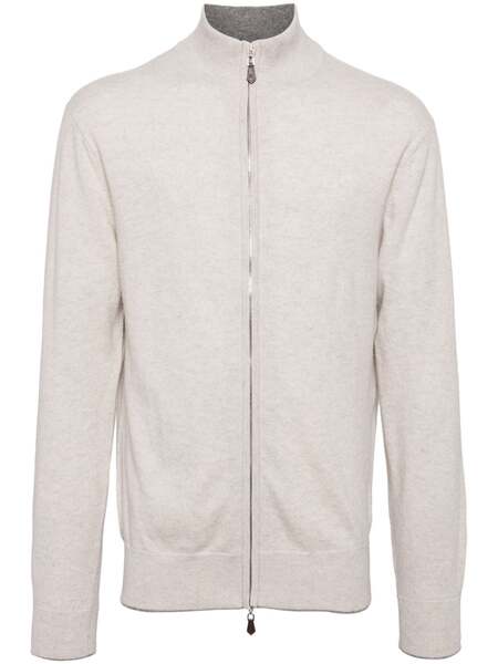  N.peal Knightsbridge Zip-up Cardigan - Neutrals 