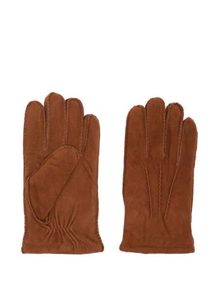 N.peal Leather Gloves - Brown 