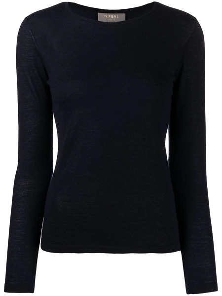  N.peal Long-sleeve Cashmere Jumper - Blue 