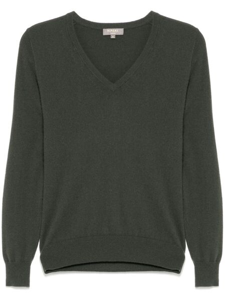  N.peal Phoebe V-neck Jumper - Green 