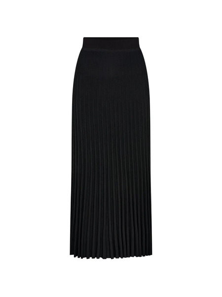  N.peal Pleated Superfine Skirt - Black 