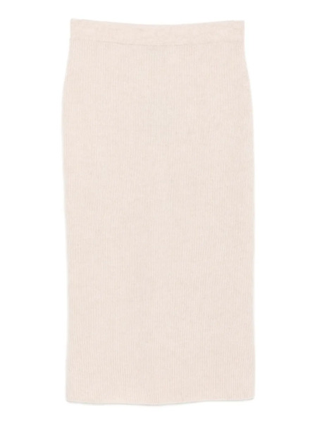  N.peal Rib Knit Skirt - Neutrals 