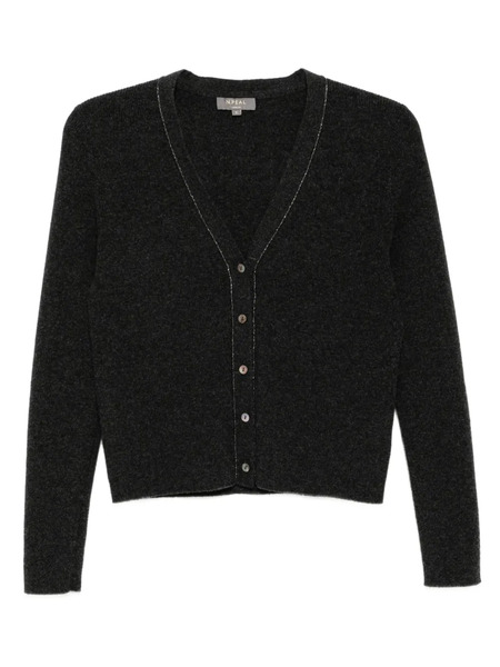  N.peal Ribbed Cardigan - Grey 