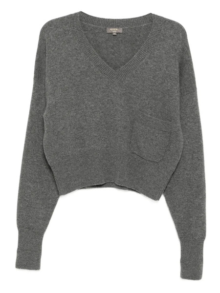  N.peal V-neck Sweater - Grey 