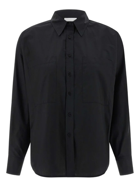  Nude Bat-sleeve Pocket Shirt - Black 