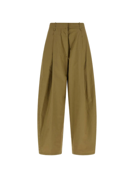  Nude Cotton Poplin Trousers - Green 