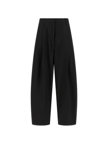  Nude Curved-leg Trousers - Black 