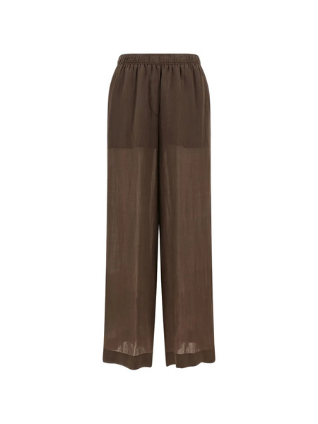  Nude Elasticated Wide-leg Trousers - Brown 