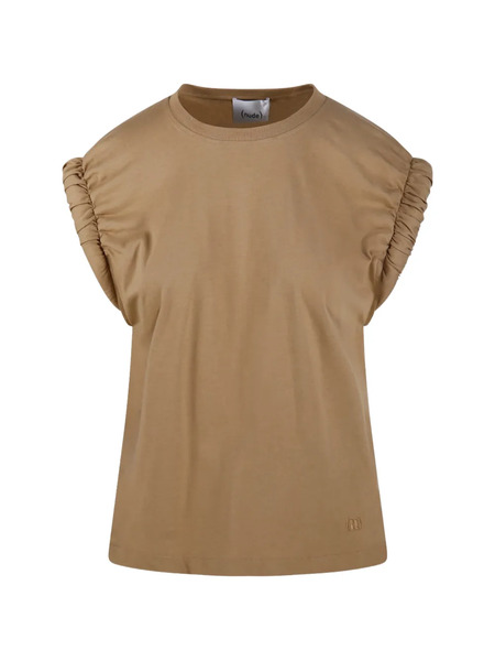  Nude Gathered Short-sleeve T-shirt - Neutrals 