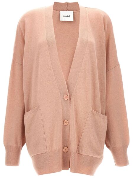 Nude Wool Cardigan - Pink 
