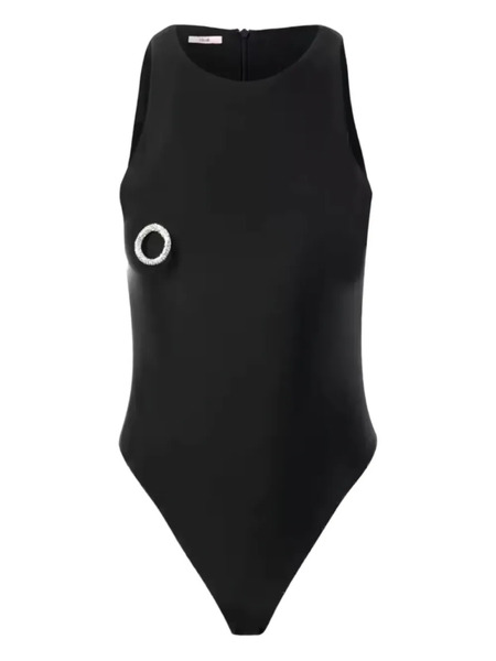  Nuè Crystal-detail Sleeveless Top - Black 
