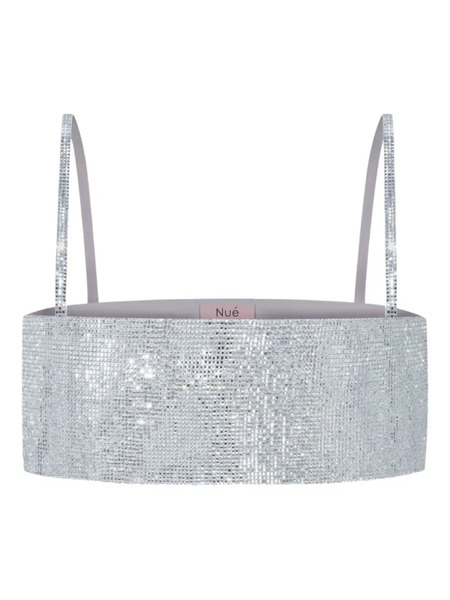  Nuè Crystal Metallic Top - Silver 
