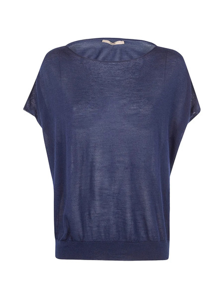  Nuur Boat-neck T-shirt - Blue 
