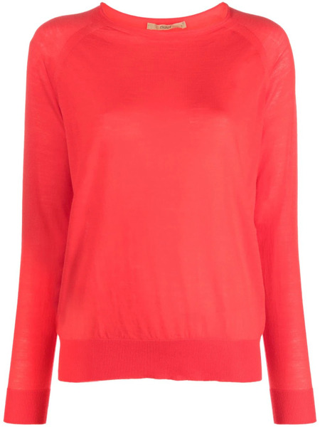  Nuur Crew-neck Merino Wool Jumper - Red 
