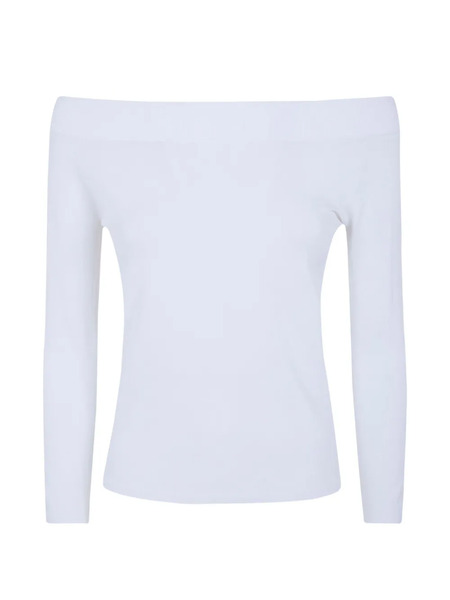  Nuur Off-shoulder Top - White 