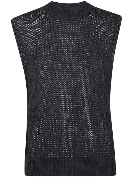  Nuur Open-knit Top - Black 