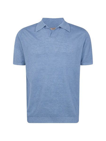  Nuur Polo-collar T-shirt - Blue 