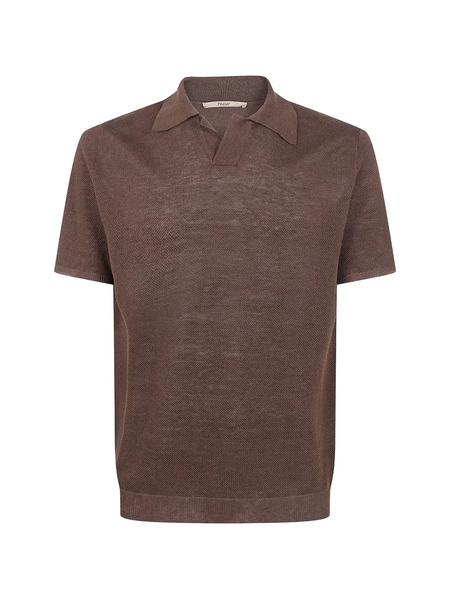  Nuur Polo-collar T-shirt - Brown 