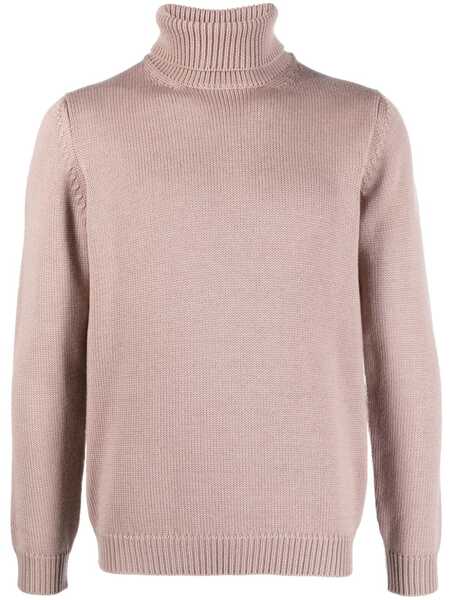  Nuur Roll-neck Merino Wool Jumper - Pink 