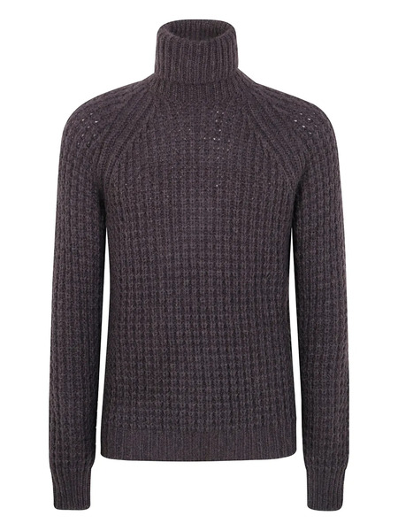  Nuur Turtleneck Ribbed Sweater - Brown 