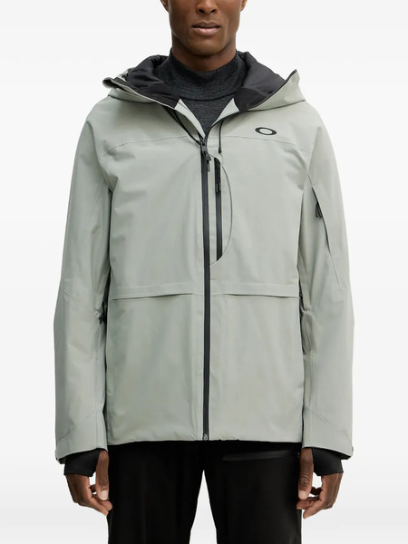  Oakley Canopy Insulated Hooded Ski Jacket - Grey 