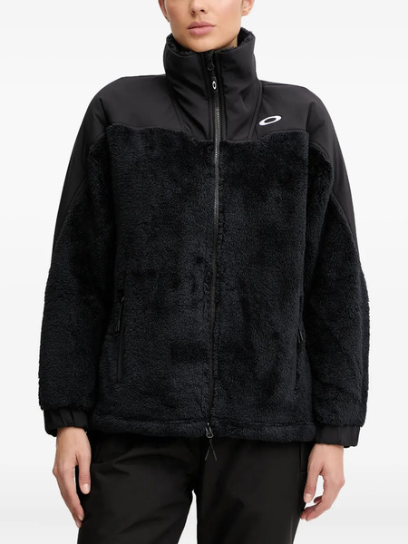  Oakley Zip-fastening Sherpa-fleece Jacket - Black 