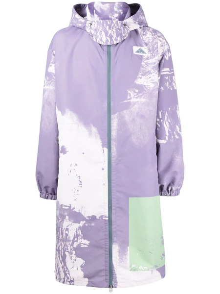  Oamc Biv Abstract-print Parka - Purple 