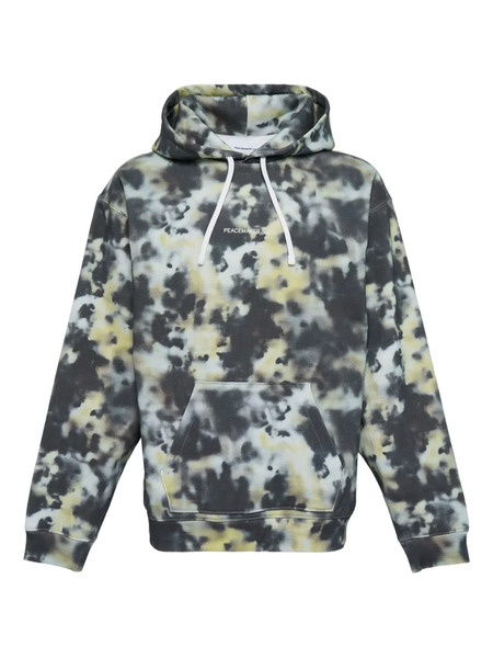  Oamc Camo-printed Hoodie - Grey 