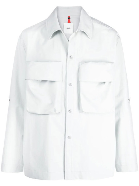  Oamc Chest-pocket Shirt Jacket - Grey 